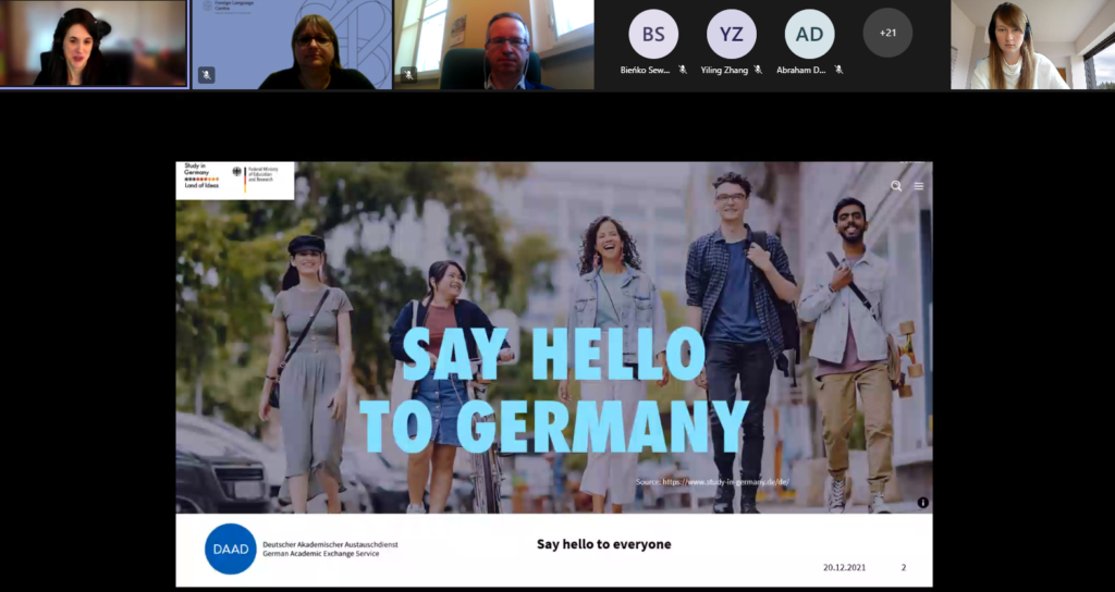 Say Hello to Germany ENHANCE Tandem project